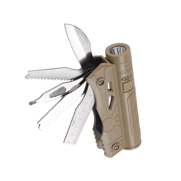 Kit Multi-Herramienta con Linterna y Cargador