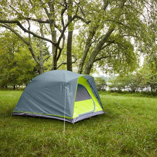 Casa De Campaña Coleman Amazonia, 4 Personas, Gris Con Verde