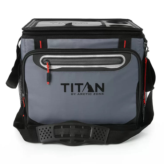 Titan Hielera Plegable para 40 Latas - Gris