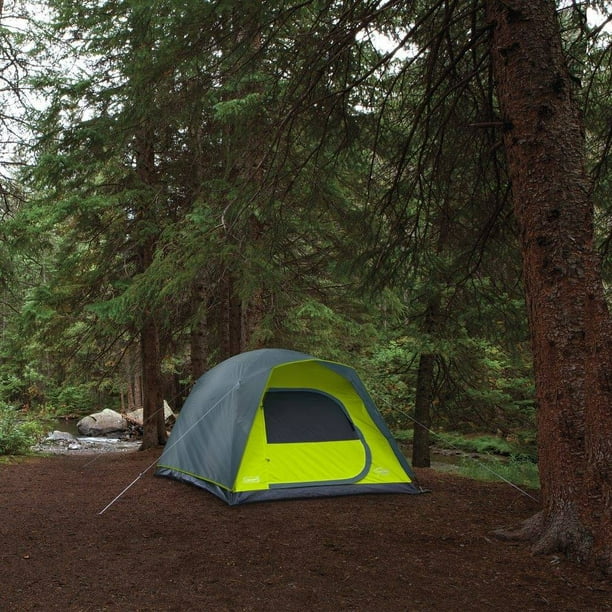 Casa De Campaña Coleman Amazonia, 4 Personas, Gris Con Verde