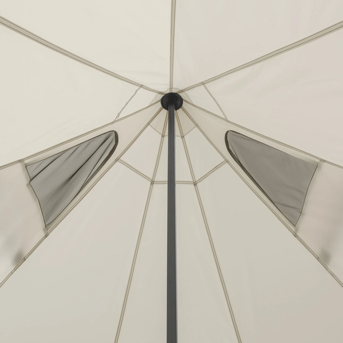 Tienda de campaña tipo Glamping Ozark Trail de 4,5 x 4,5 m para 8 personas con luces de cadena